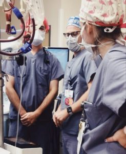 residents in a procedure room