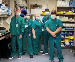 anesthesia techs posing for the camera