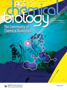 Cover art showing inhibitor binding to enzyme