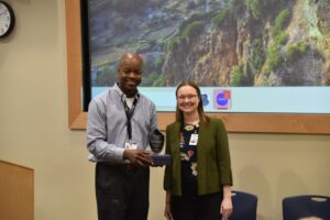 Dr. Antino Allen with Katherine Cruz