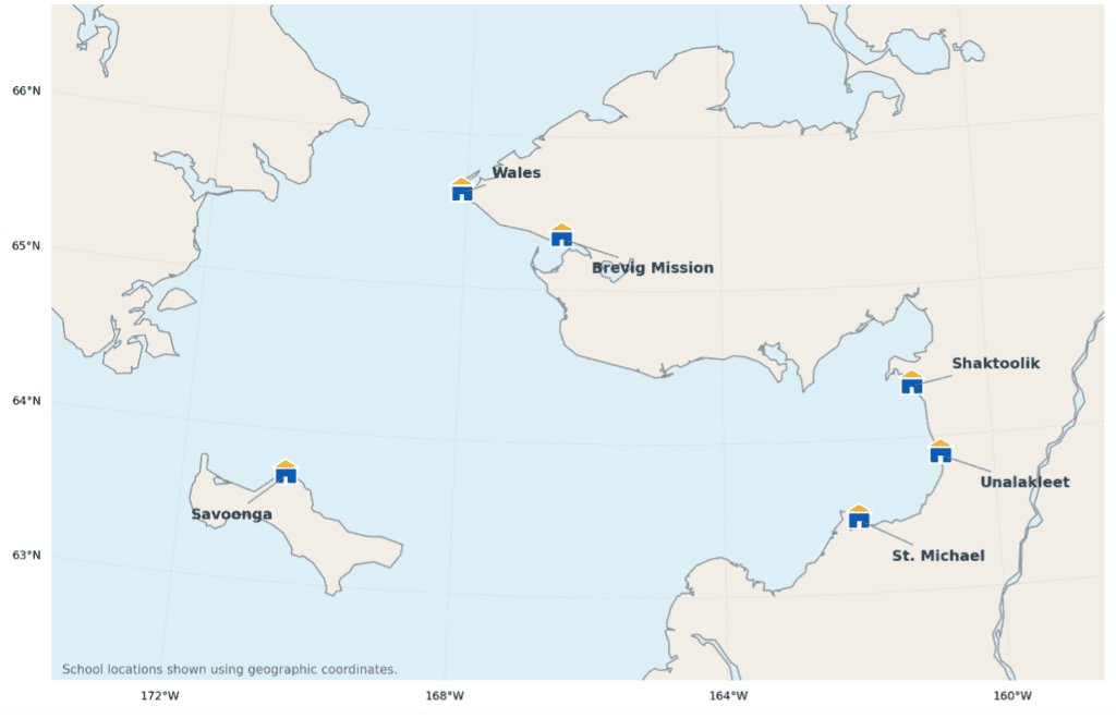 map of northwest alaska