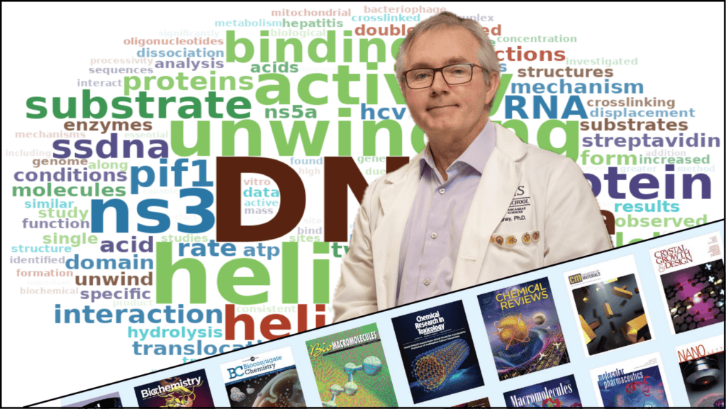 Image of Dr. Raney with word cloud in background.