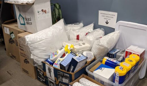 Photo of donated items