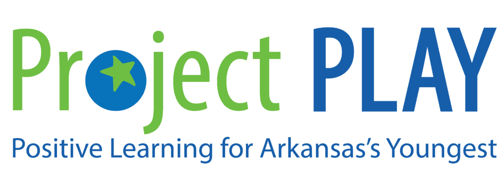 Project Play logo - text reads Project Play: Positive Learning for Arkansas's Youngest