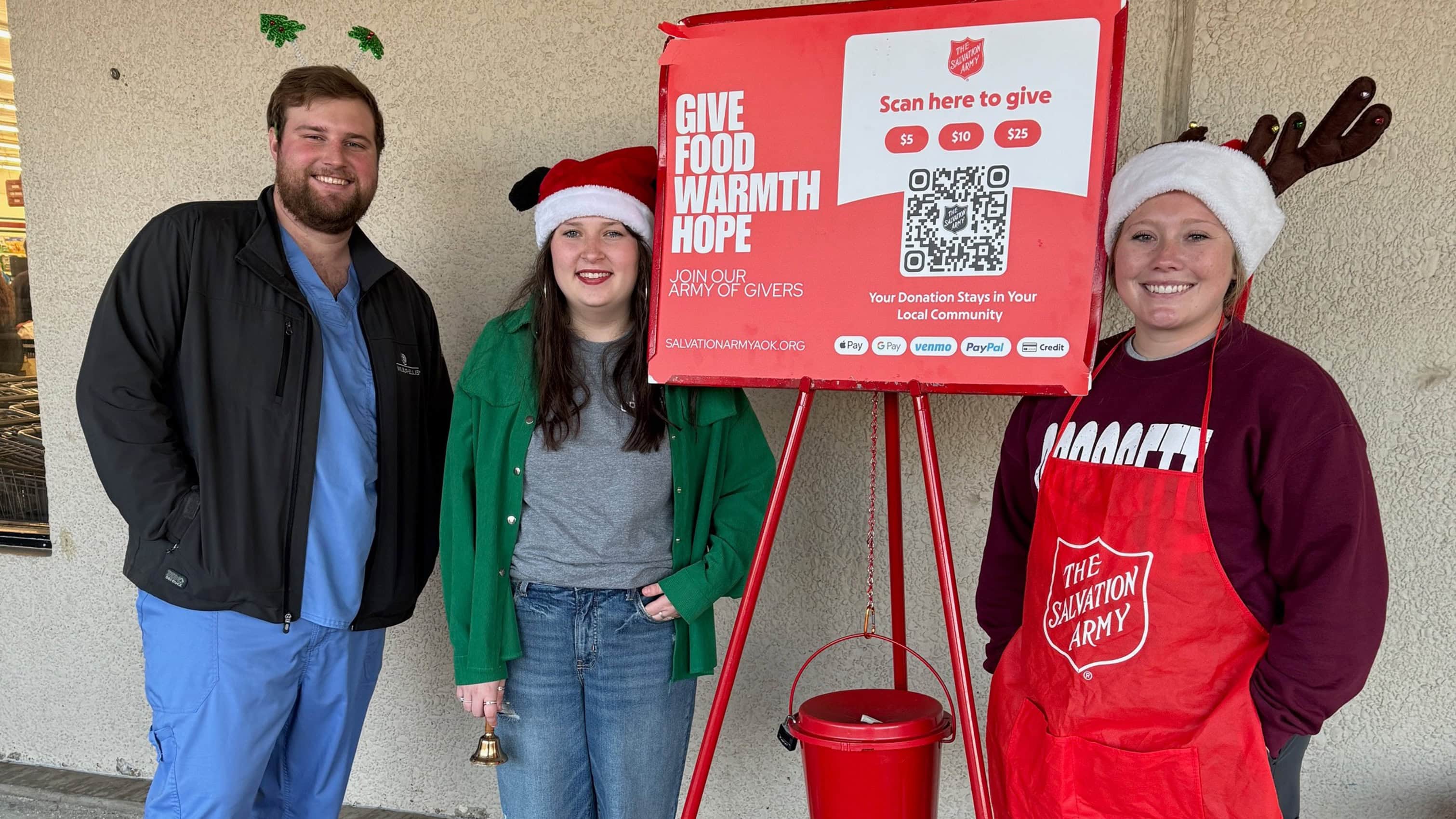 Bell ringing for the Salvation Army