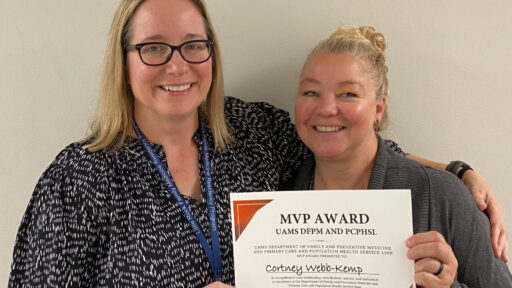 The MVP of the Month for July 2026 from the UAMS Department of Family and Preventive Medicine and the Primary Care and Population Health Service Line is Cortney Webb-Kemp