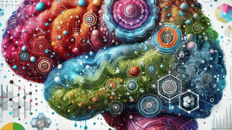 AI generated image of how the brain interacts within itself.