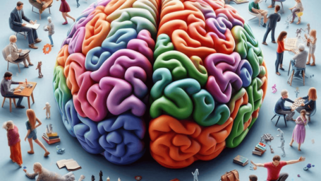 AI generated art on the brain and talent.