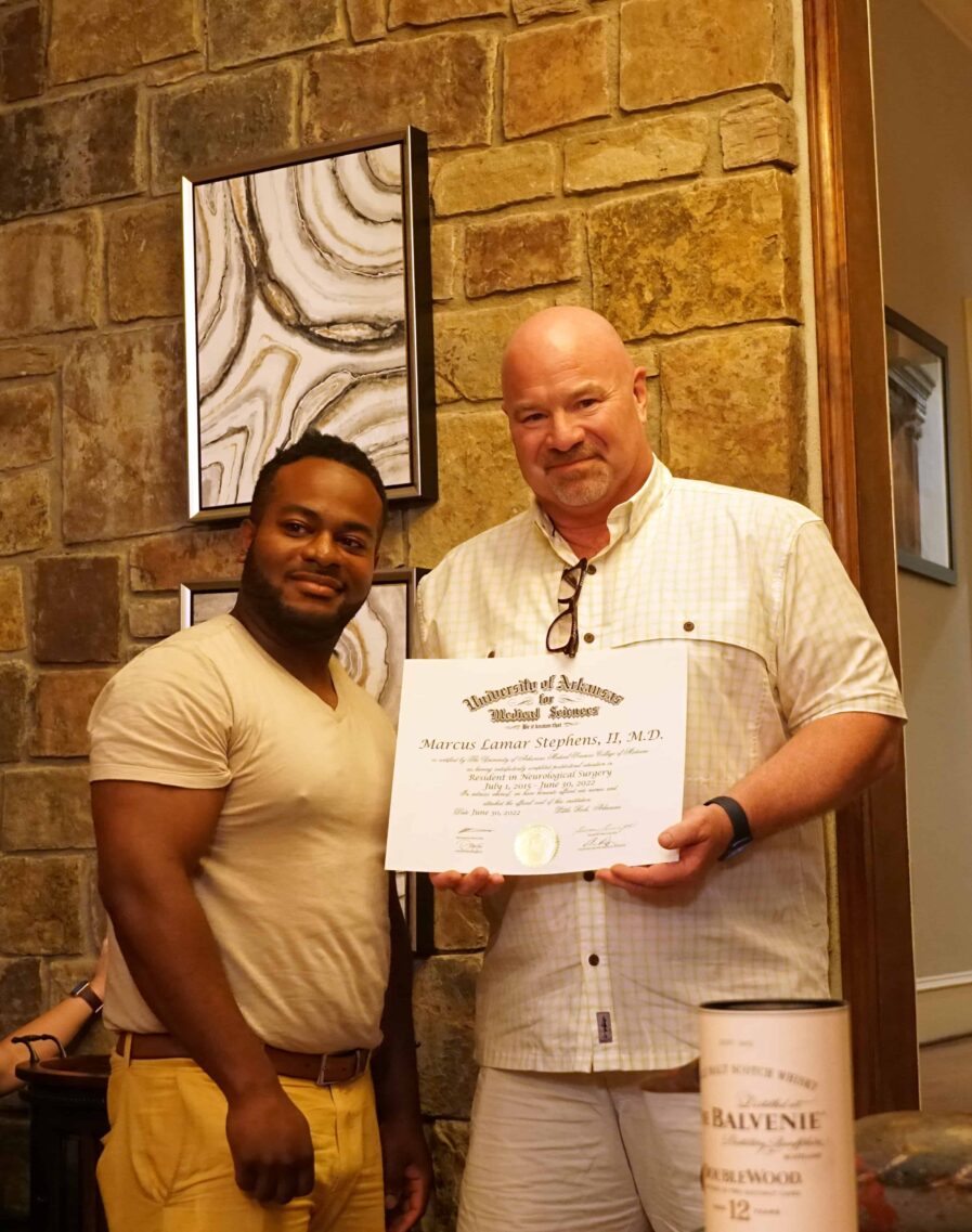 Dr. Day with Marcus Stephens