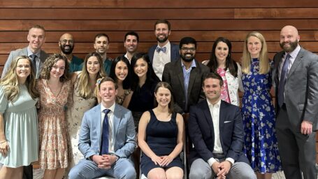 group picture of Otolaryngology residents and fellows