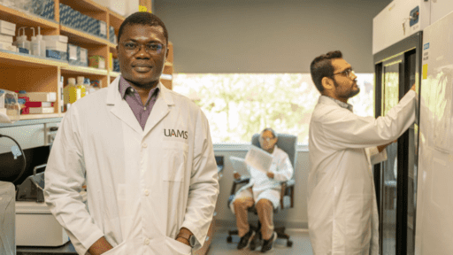 Dr. Nagalo in his lab