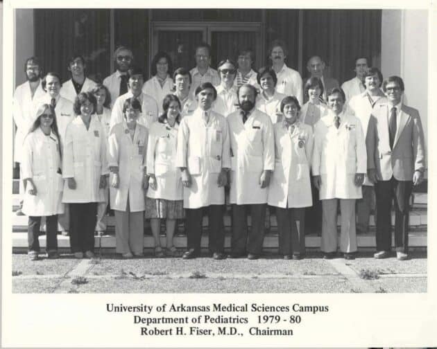 UAMS Department of Pediatrics faculty group photo, 1979-1980
