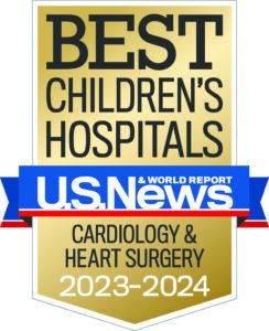 US News & World Report ranks the pediatric cardiology and cardiac surgery section at Arkansas Children's Hospital among the top 25 in the nation