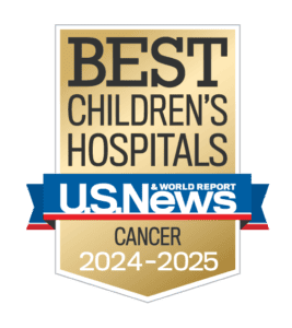 US News and World Report badge - Best Children's Hospitals, 2024-2025 Cancer