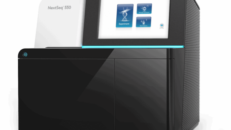 an image of a black box with computer screen, the nextseq-550