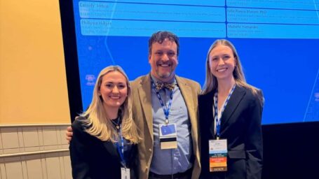 Dr. Josh Kennedy and student researchers Cassidy Jones and Eliana Buchanan at the AAAAI Annual Meeting