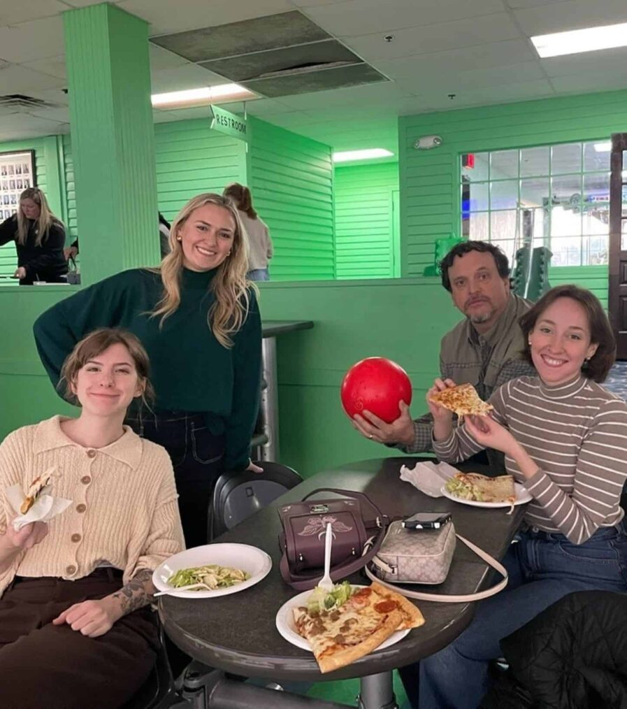Susanna Hartzell, Cassidy Jones, Dr. Josh Kennedy, and Emma Kinder at the A/I Holiday in January Party