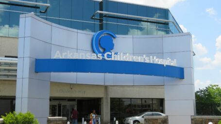 The main entrance to Arkansas Children's Hospital in Little Rock