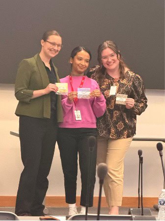 Bushra won the People’s Choice award, and Christian secured second place. The team recognizes Dr. Carol Morris for her excellent coaching.