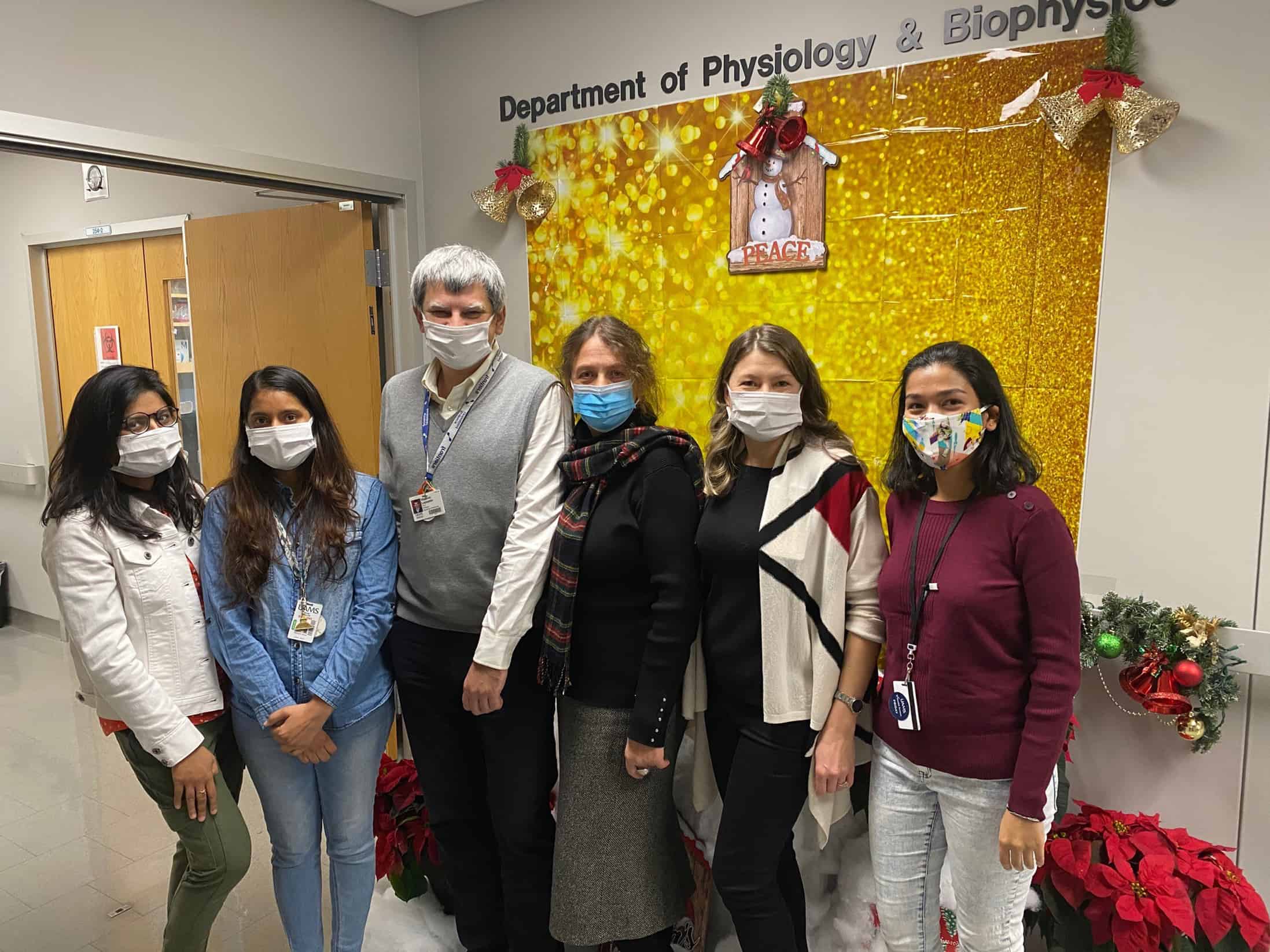 Lupashin Lab in front of the display