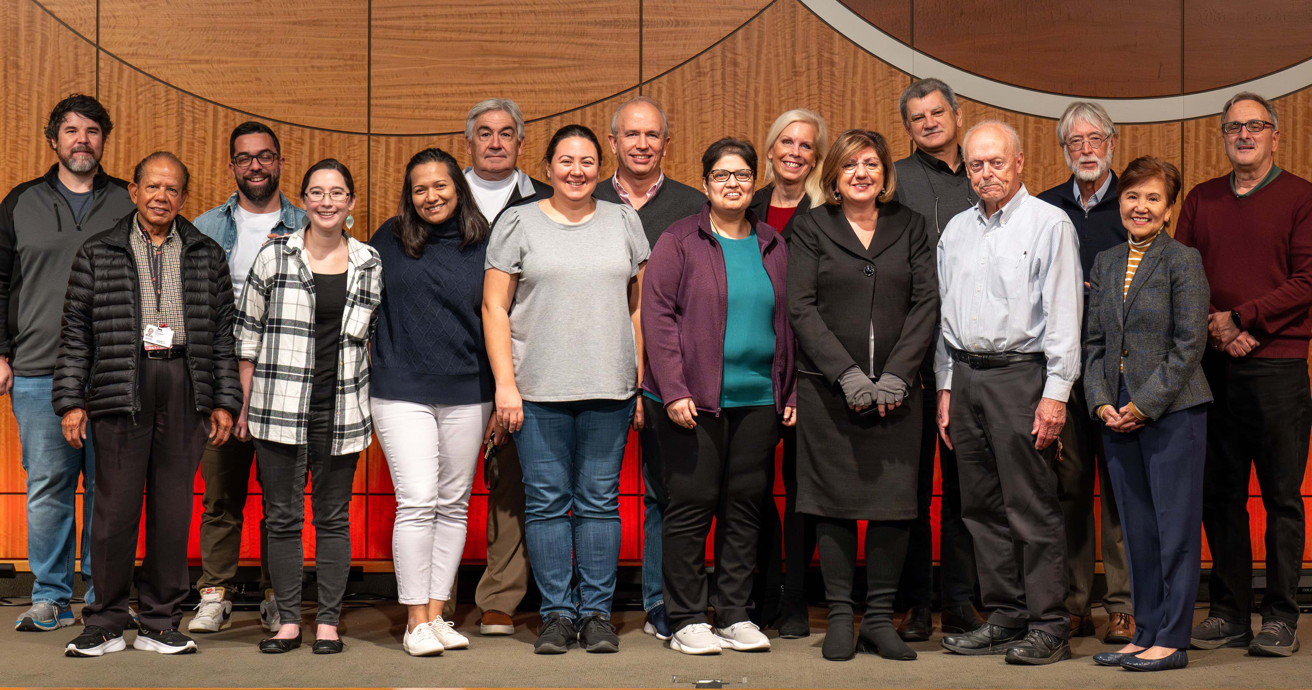 faculty members posing in a group