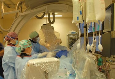 Picture of Interventional Radiology team in action