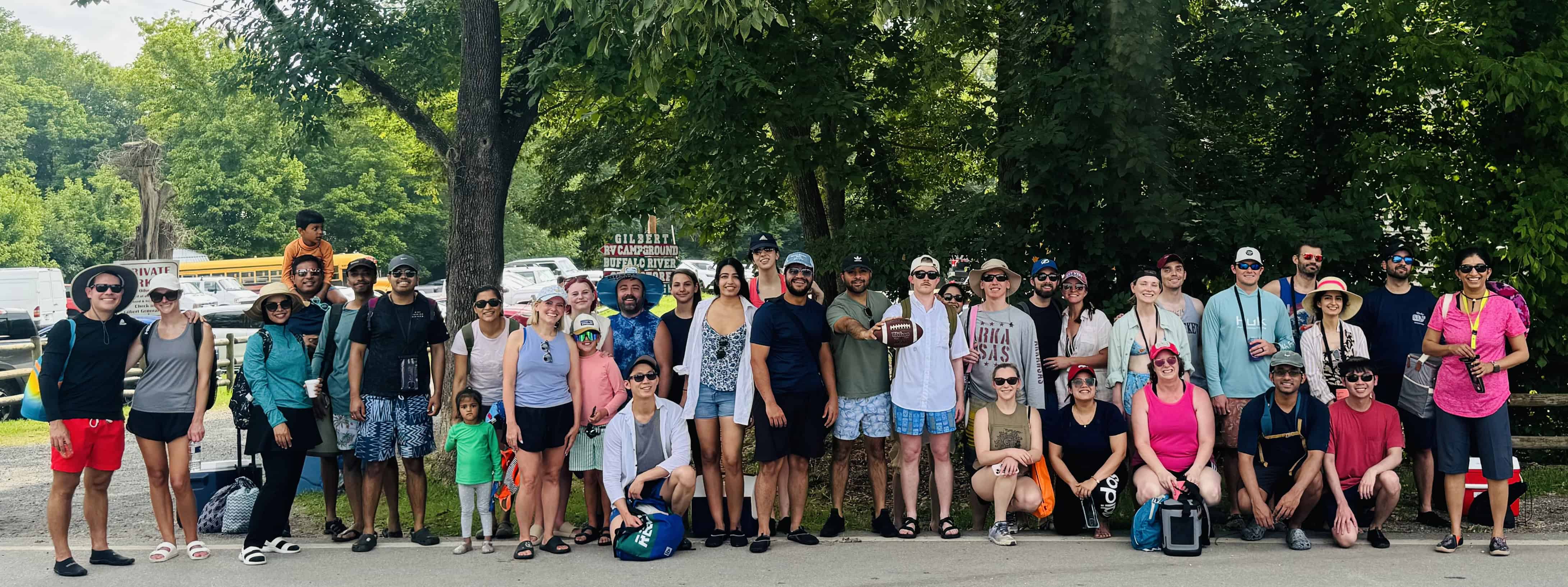 Photo of residents canoe trip to the Buffalo River