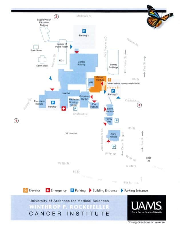 Campus map graphic