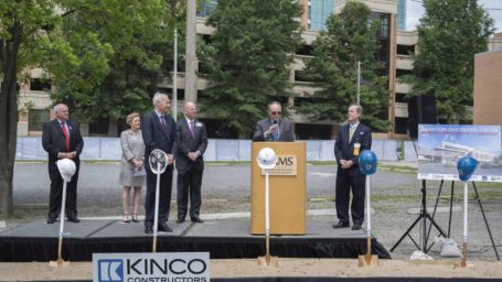 Groundbreaking ceremony for the expanded Radiation Oncology Center