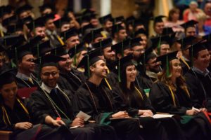 Graduates seated at Honors Convocation
