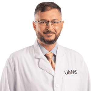 Ahmed Abuabdou, M.D. (white coat portrait)