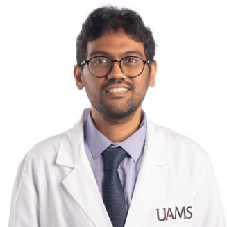 male doctor in white coat