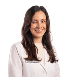 female doctor in white coat