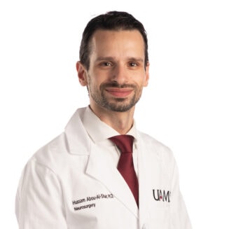 male doctor in a white coat