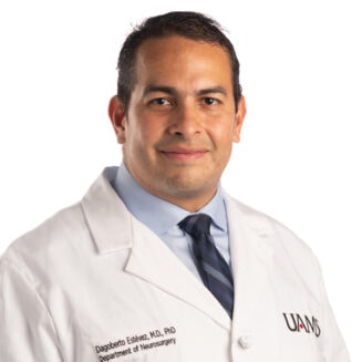 male doctor in a white coat